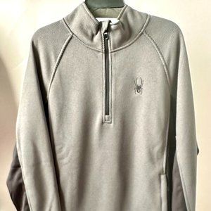 Spyder Men's Sport Half Zip Pullover Gray XL